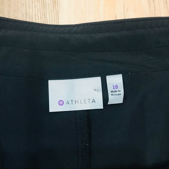 Athleta Ponte Twill Black Skyose Skater Skirt 10 - Picture 4 of 8